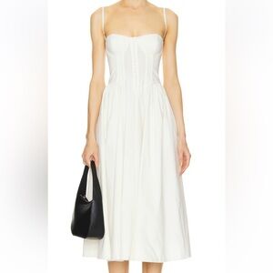 LPA White Midi Dress